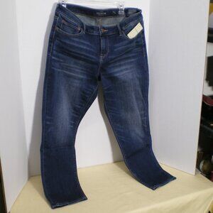 Lucky Brand Denim Blue Jeans, Lolita Crop, Mid Rise Curvy Fit, Size 14 / 32